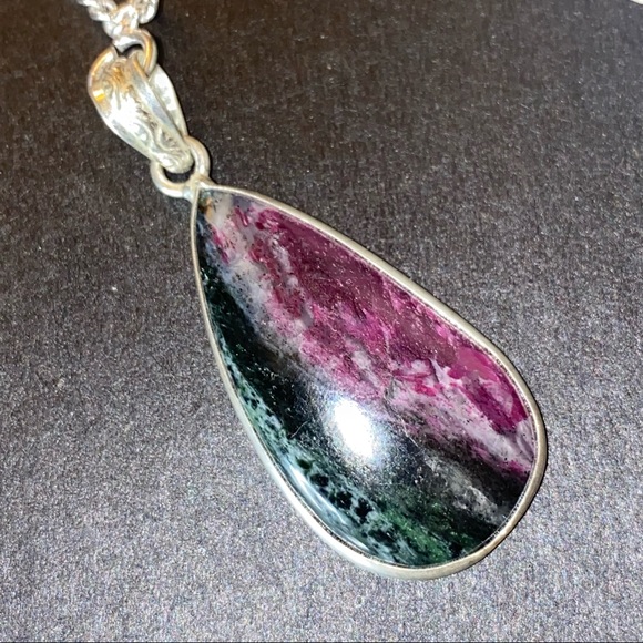 Ruby Zioisite ๐ Natural Gemstone handcrafted pendant - Picture 1 of 8